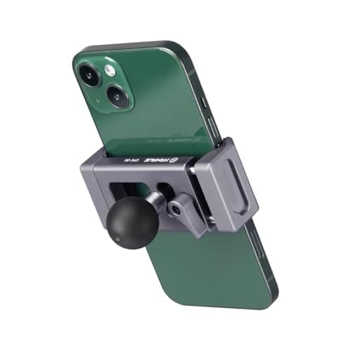 Support Téléphone Moto FANAUE Compatible RAM Mounts Double Grappe B, Étui Adapté 72-100 mm pour Smartphone, Fixation Sta