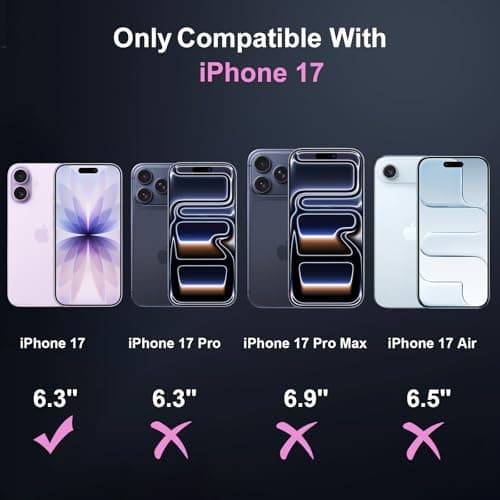 Cyoa Coque Magnétique iPhone 17 Protection Écran Verre Trempé + Caméras Anti-Rayures Etui TPUTransparent