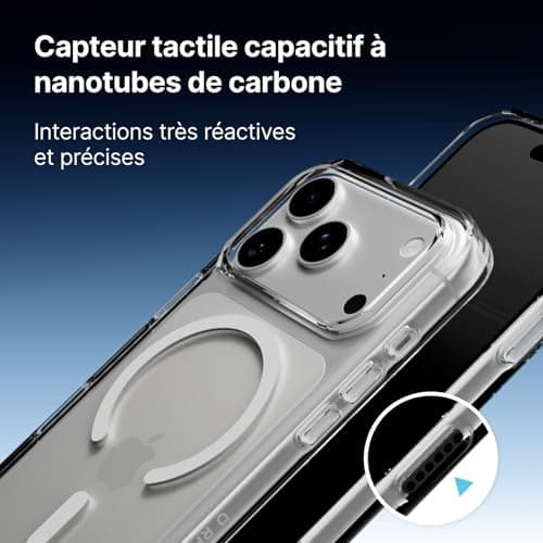 RHINOSHIELD Coque MagSafe iPhone 17 Pro Max | Clair, anti-jaunissement, haute transparence, force magnétique supérieure,
