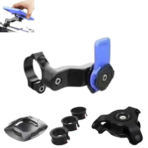 Support Téléphone Scooter Rotatif Amortissant : compatible Smartphones, pour Vélo, Trottinette, Quad - Rotatif 360°