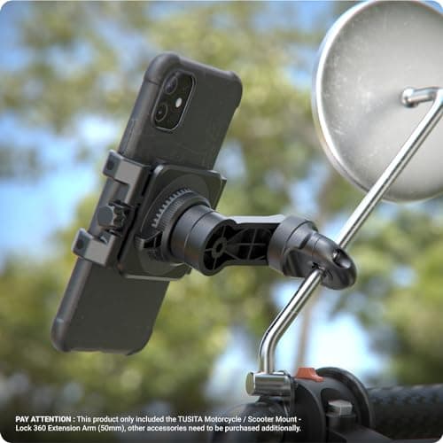TUSITA Moto/Scooter Mount - Lock 360 Bras d'extension Populaire pour Motorcyclistes En Route Vers l'Épicerie