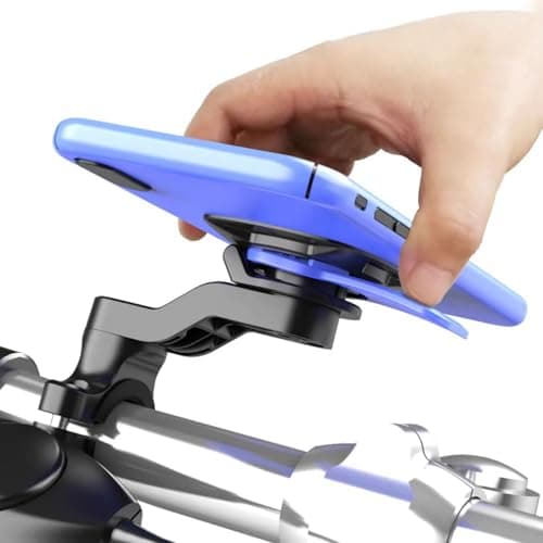 Support Téléphone Scooter Rotatif Amortissant : compatible Smartphones, pour Vélo, Trottinette, Quad - Rotatif 360°
