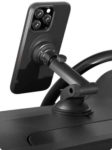 sincetop Voiture Téléphone Support 3-en-1 - Pare-Brise, Tableau de Bord et Bureau – Angle Réglable 360° – Fixation Rapid
