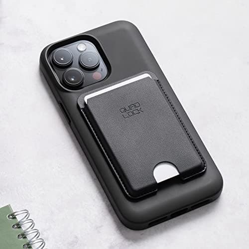 Portefeuille Quad Lock MAG pour smartphones - Hommes & Femmes - Protection Avancée - 6 Ports - Noir
