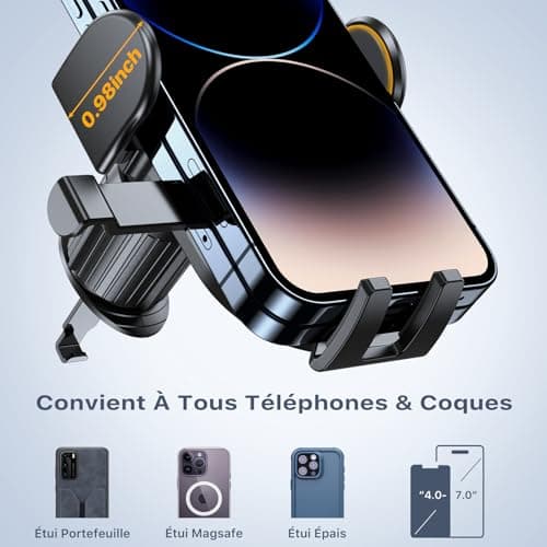 Miracase Auto-Lock Clip Support Téléphone Voiture pour Tous Les Smartphones de |0''-7'' | Porte-TéléphoneMain Libre|Main