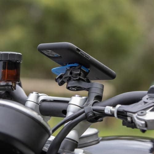 Quad Lock Support Téléphone pour Moto avec Amortisseur de Vibrations et Coque MAG pour iPhone 16 Pro Max - Protection Su