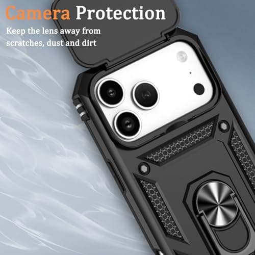 Coque WeiCase pour iPhone 17 Pro Max, Armure Rigide Antichoc, Noir