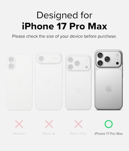 Coque Magétique Antidérapante pour iPhone 17 Pro Max - Ringke Onyx