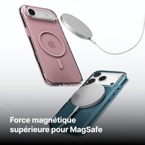 RHINOSHIELD Coque MagSafe iPhone 17 Pro Max | Clair, anti-jaunissement, haute transparence, force magnétique supérieure,