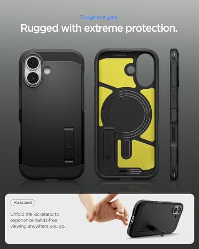 Spigen Coque pour iPhone 17, Tough Armor T MagFit - Robuste et Protection Test Militaire pour Hommes et Femmes - Univers
