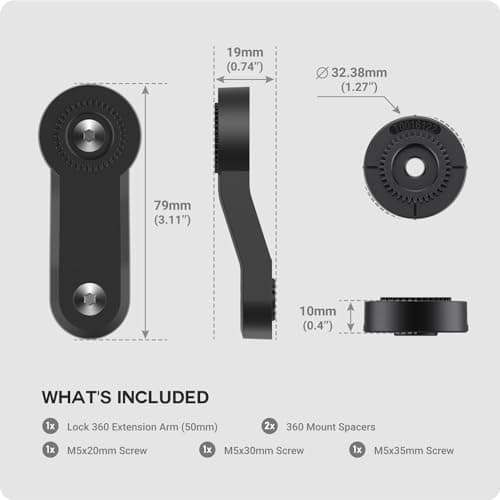 TUSITA Moto/Scooter Mount - Lock 360 Bras d'extension Populaire pour Motorcyclistes En Route Vers l'Épicerie