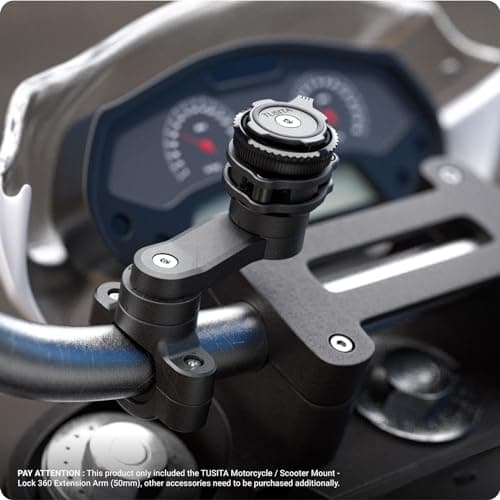 TUSITA Moto/Scooter Mount - Lock 360 Bras d'extension Populaire pour Motorcyclistes En Route Vers l'Épicerie