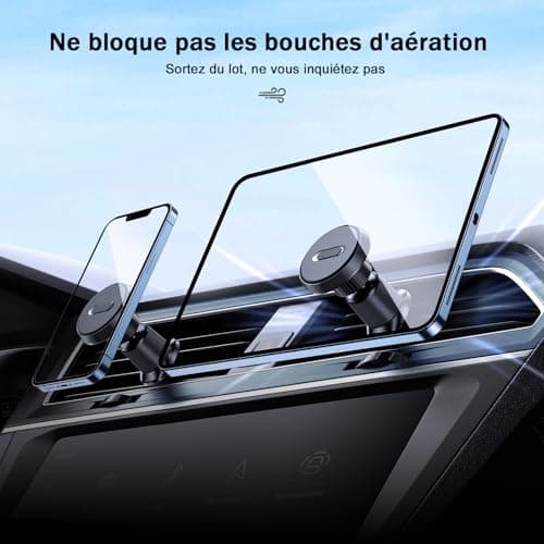 Miracase Support Téléphone Voiture Magnetique 2025 Amélioré [Aimants Ultra Puissante] pour Adultes Élégants sur Route et
