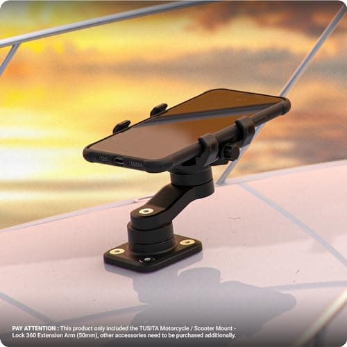 TUSITA Moto/Scooter Mount - Lock 360 Bras d'extension Populaire pour Motorcyclistes En Route Vers l'Épicerie