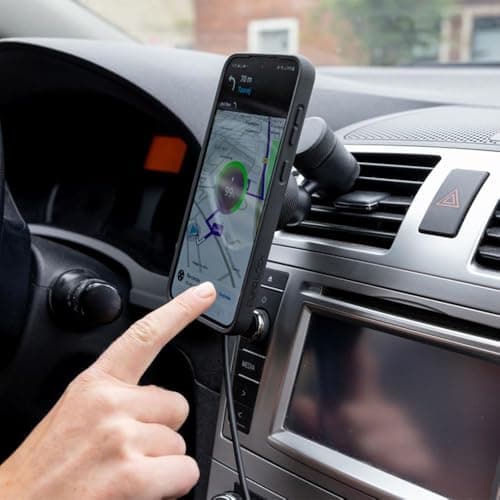 Quad Lock Évent De Voiture Support Téléphone pour Tous Types de Smartphones et Adaptateurs universels, Fonctionnant pour