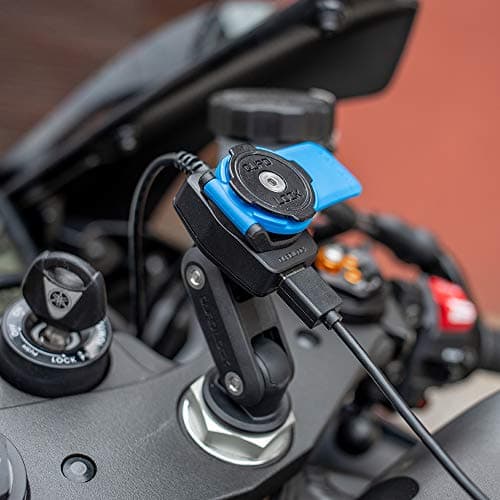 Chargeur USB Quad Lock Moto pour Pelotonニング et Ski🚀 Vue de Facehäuser