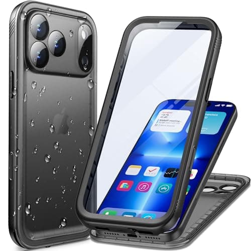 Cozycase Coque Top Antichoc IP68 Etanche pour iPhone 17 Pro Max Militaire Waterproof Rigide Protection Ecran Incassable