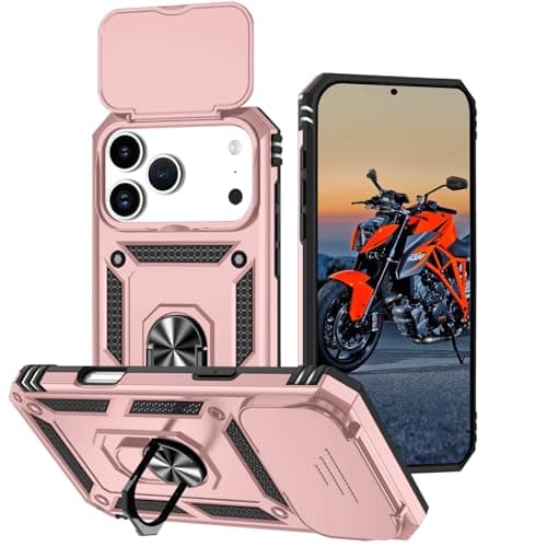 Coque WeiCase pour iPhone 17 Pro Max, Armure Rigide Antichoc, Noir — rose_gold